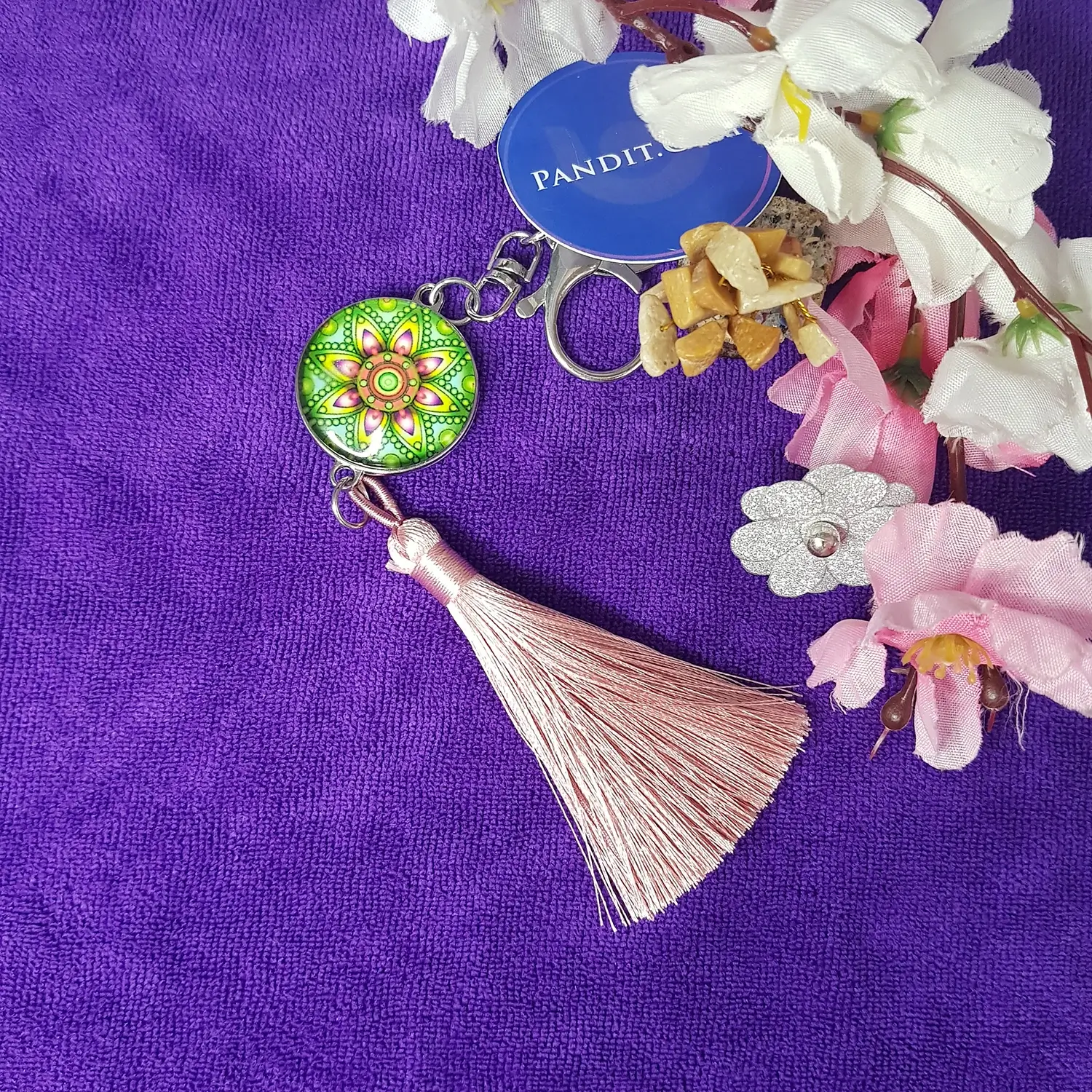 Mandala Dot Art Keychain - Image 22
