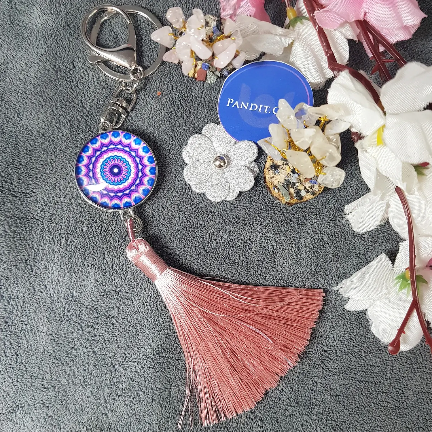 Mandala Dot Art Keychain - Image 24