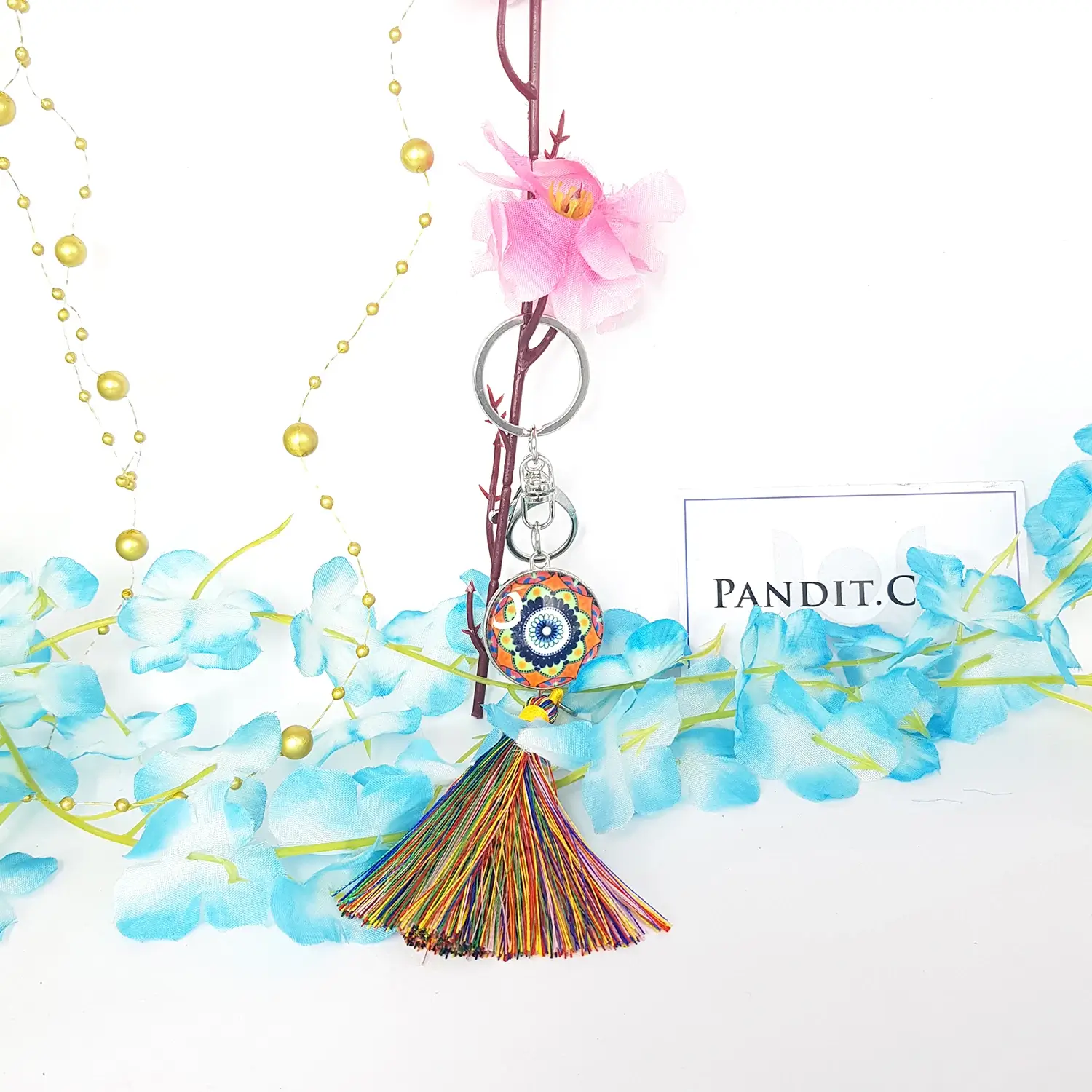 Mandala Dot Art Keychain - Image 5