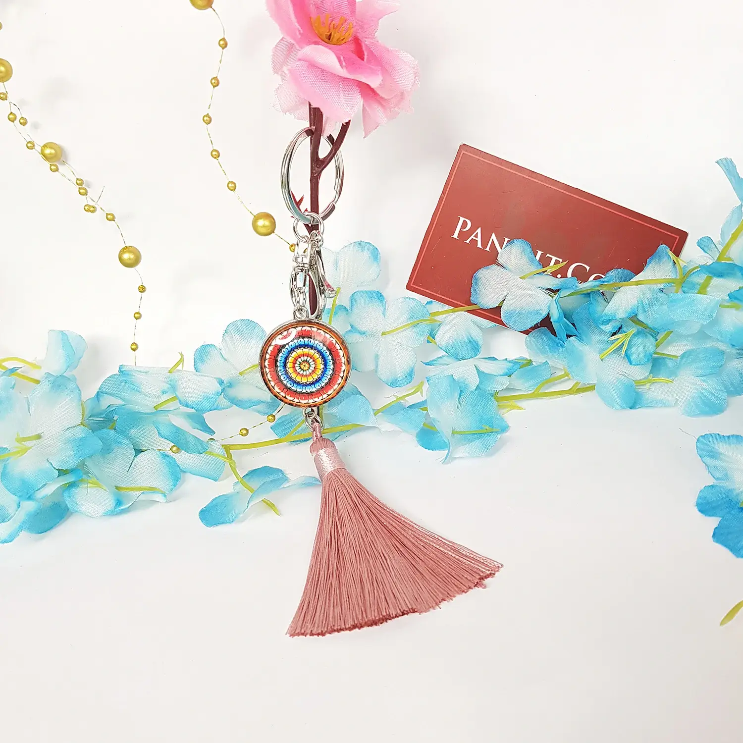 Mandala Dot Art Keychain - Image 6