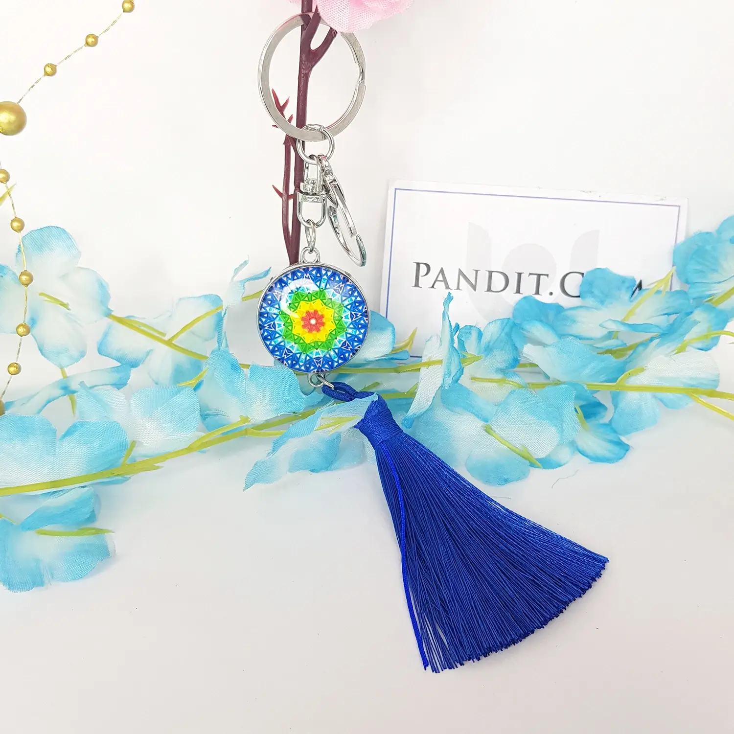 Mandala Dot Art Keychain - Image 7