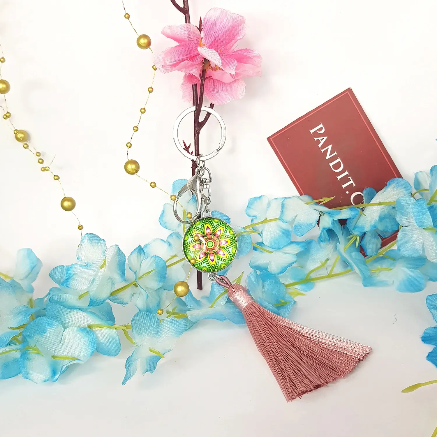 Mandala Dot Art Keychain - Image 8