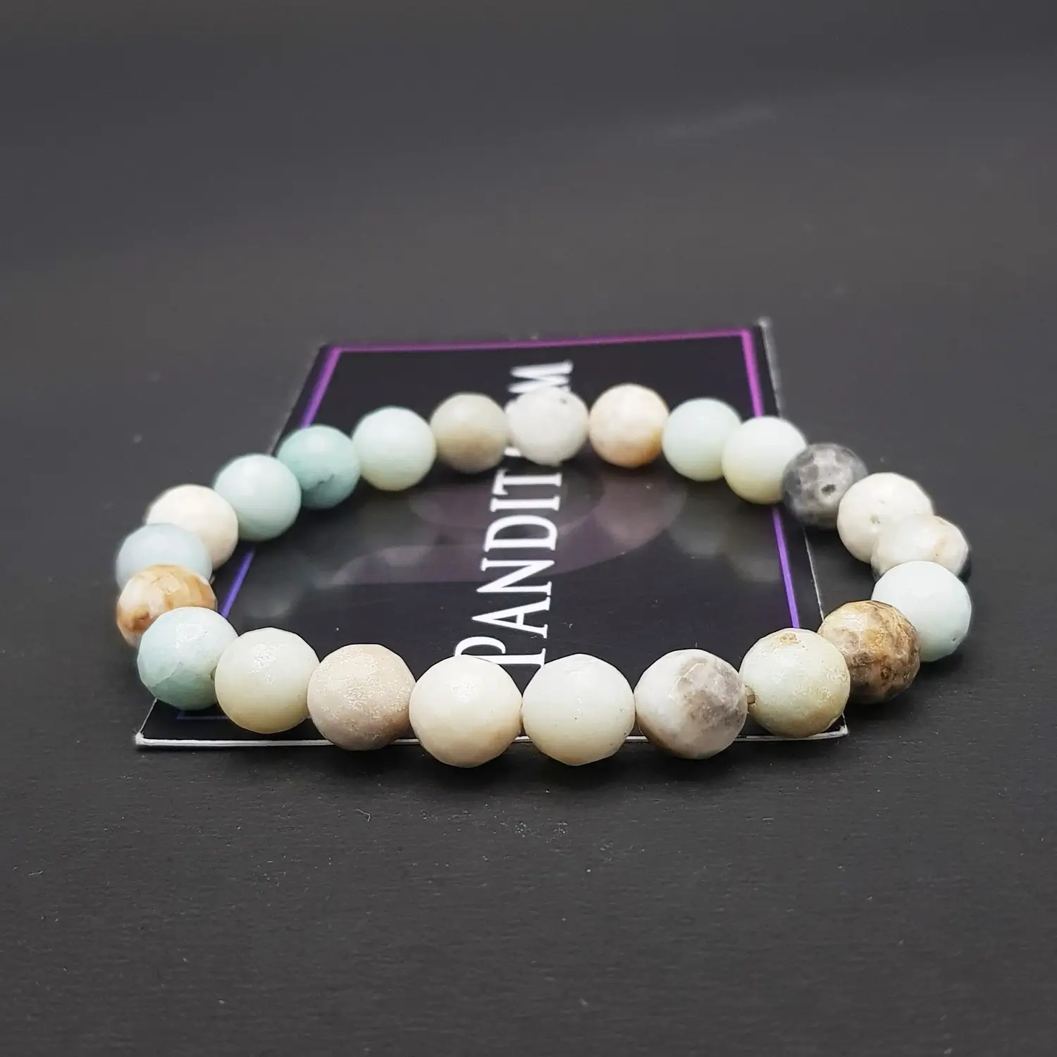 Max Amazonite Diamond Cut Bracelet - For Self-Realization - Image 3