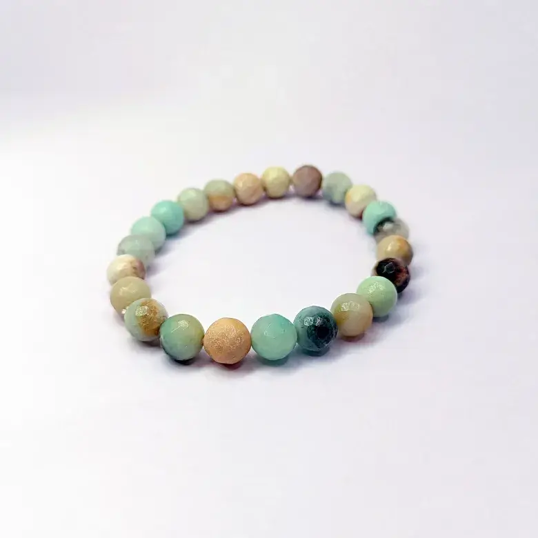 Max Amazonite Diamond Cut Bracelet - For Self-Realization - Image 6