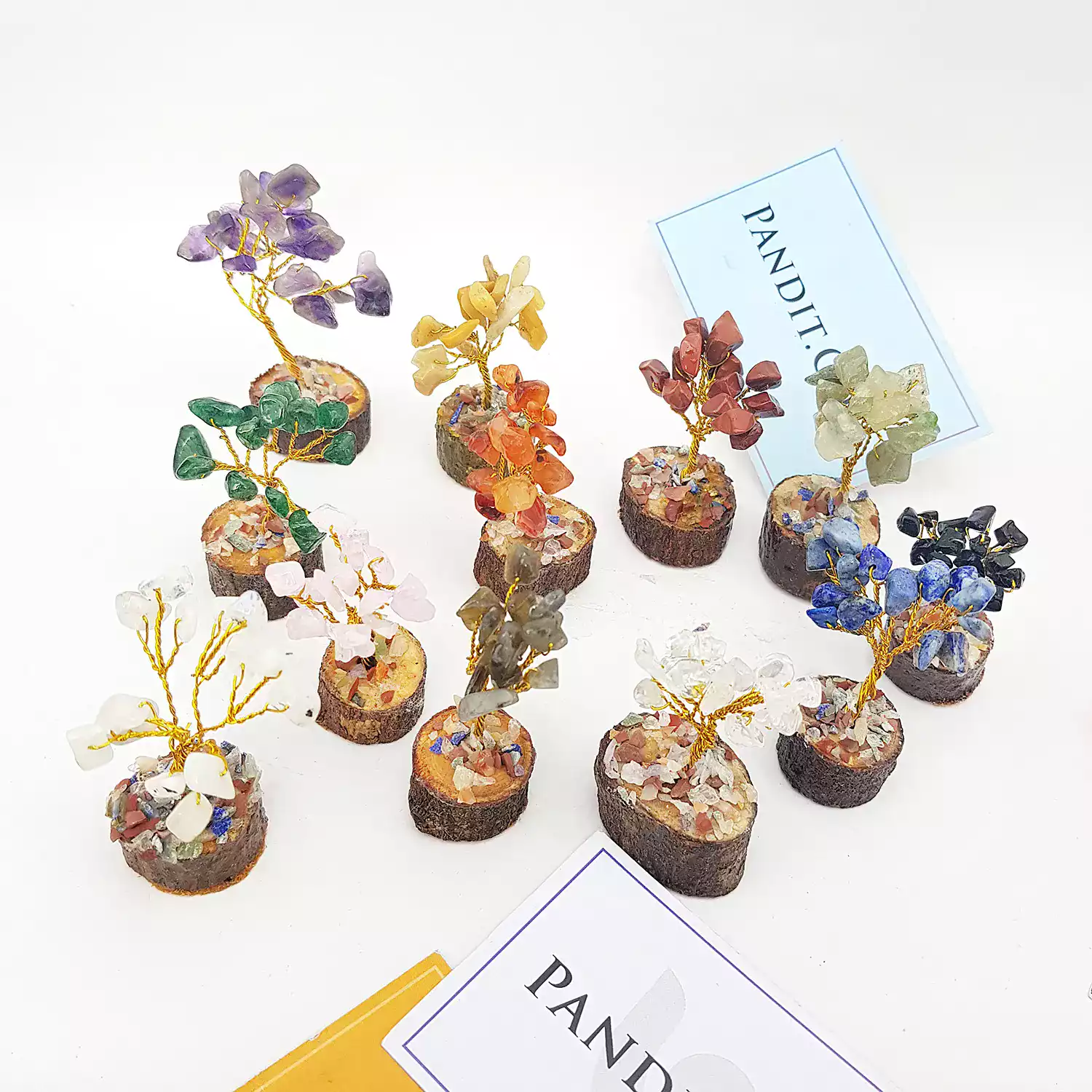 Mini Gemstone Trees Set - Image 2