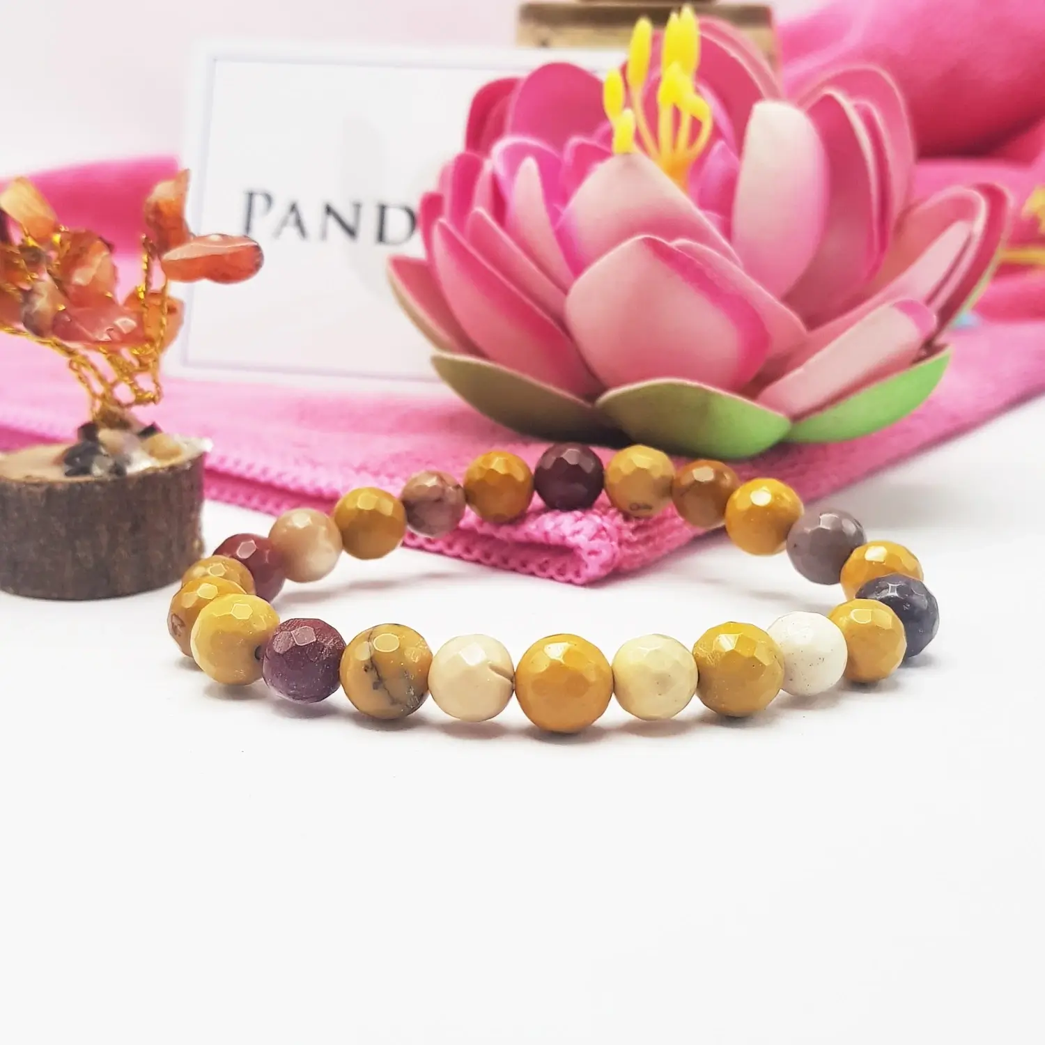 Mookaite Diamond Cut Bracelet - For Psychological Disorders