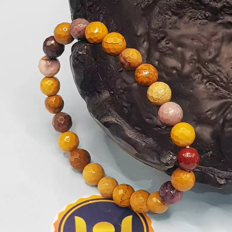 Mookaite Diamond Cut Bracelet - For Psychological Disorders - Image 4