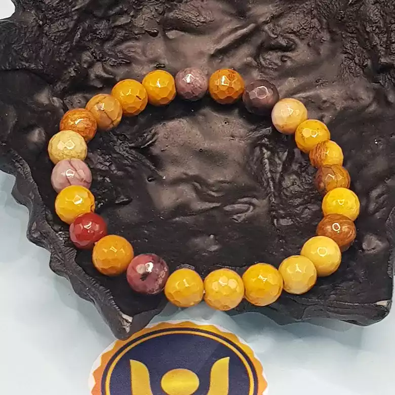 Mookaite Diamond Cut Bracelet - For Psychological Disorders - Image 5