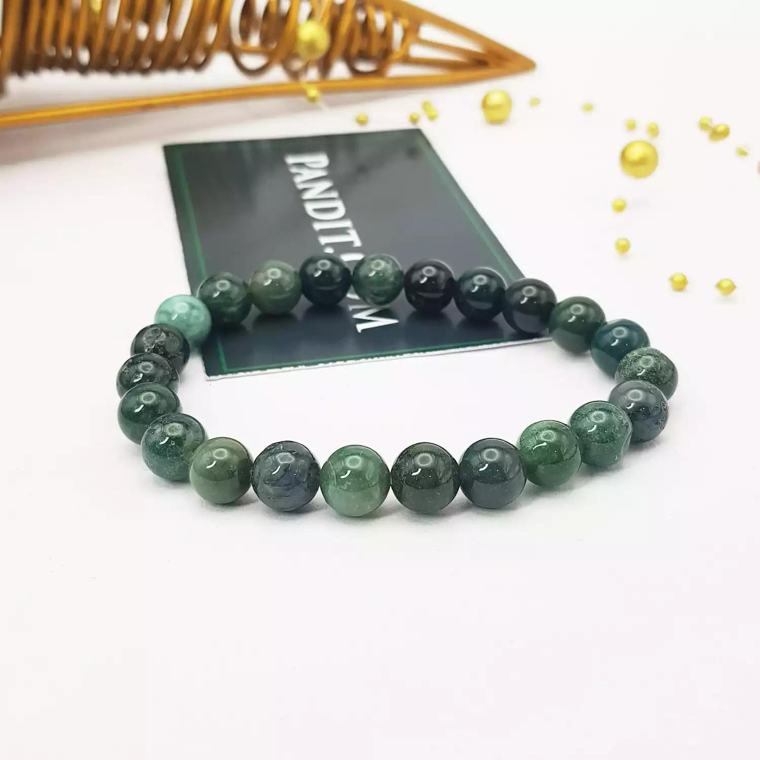 Moss Agate Bracelet - To Attract Wealth and Love - Image 7