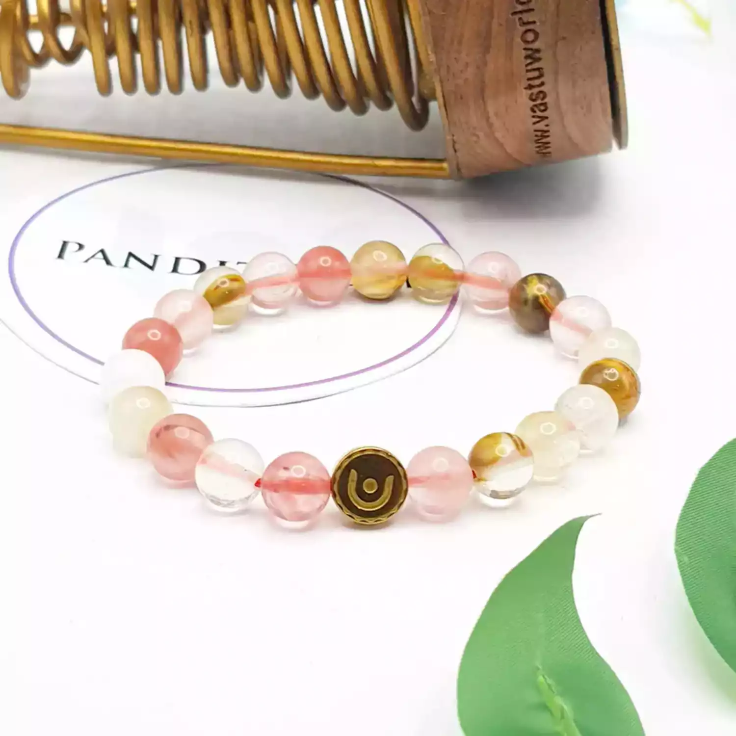 Multi Cherry Quartz Bracelet - To Gain Comforts & Luxuries