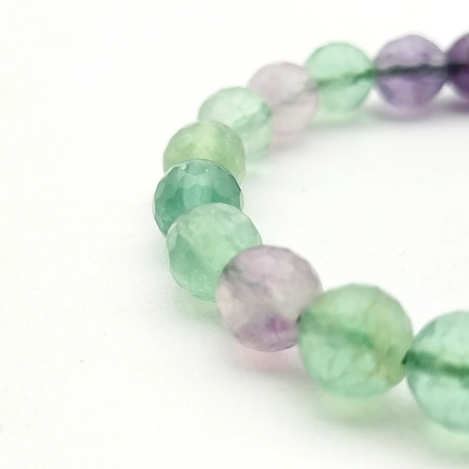 Multi Fluorite Diamond Cut Bracelet - To Bring Harmony - Image 5