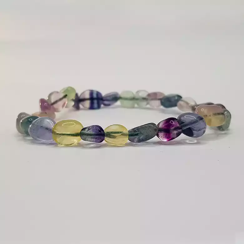 Multi Fluorite Tumble Bracelet - To Boost Overall Health - Image 3