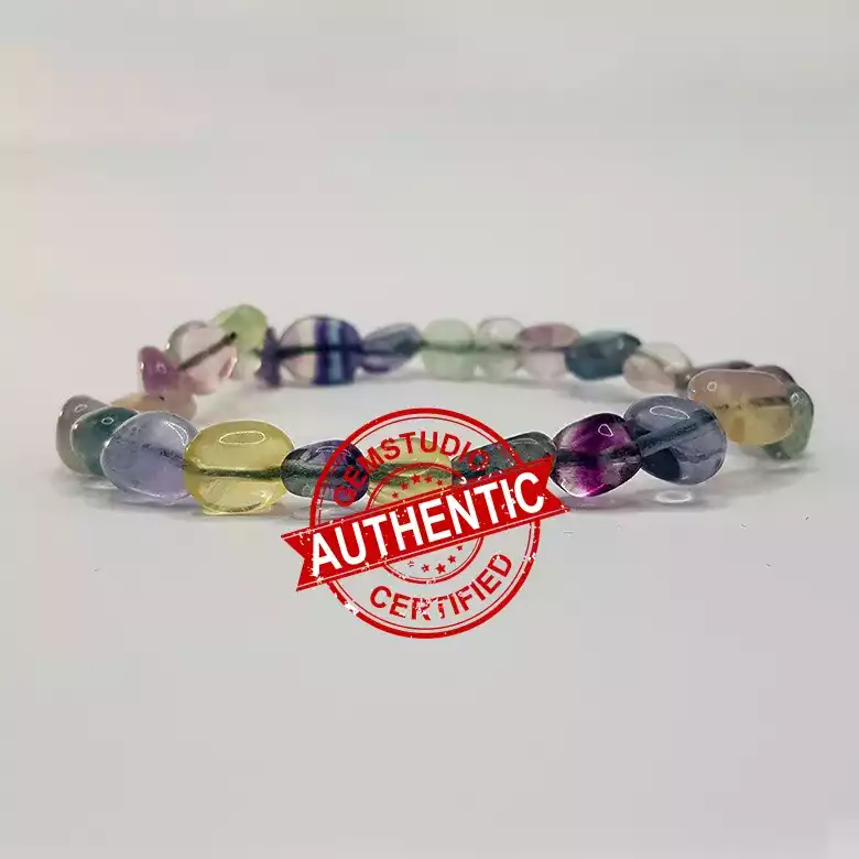 Multi Fluorite Tumble Bracelet - To Boost Overall Health - Image 4