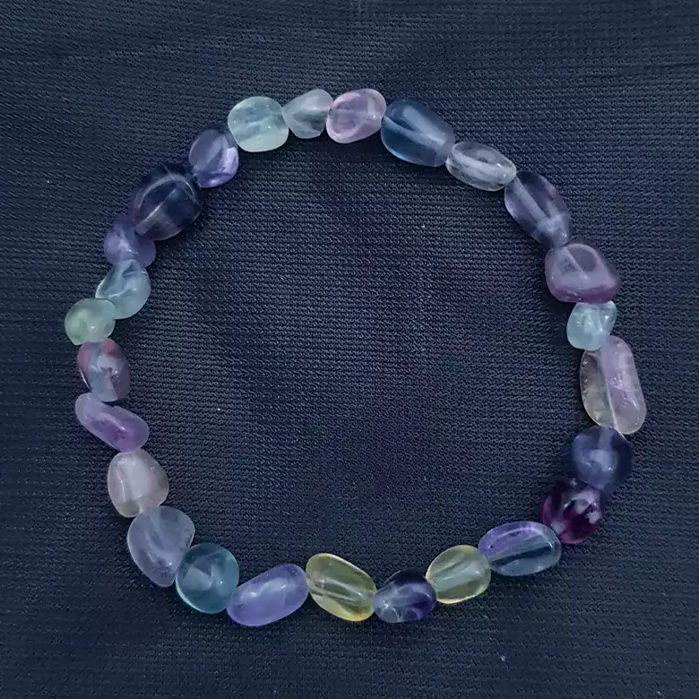 Multi Fluorite Tumble Bracelet - To Boost Overall Health - Image 5