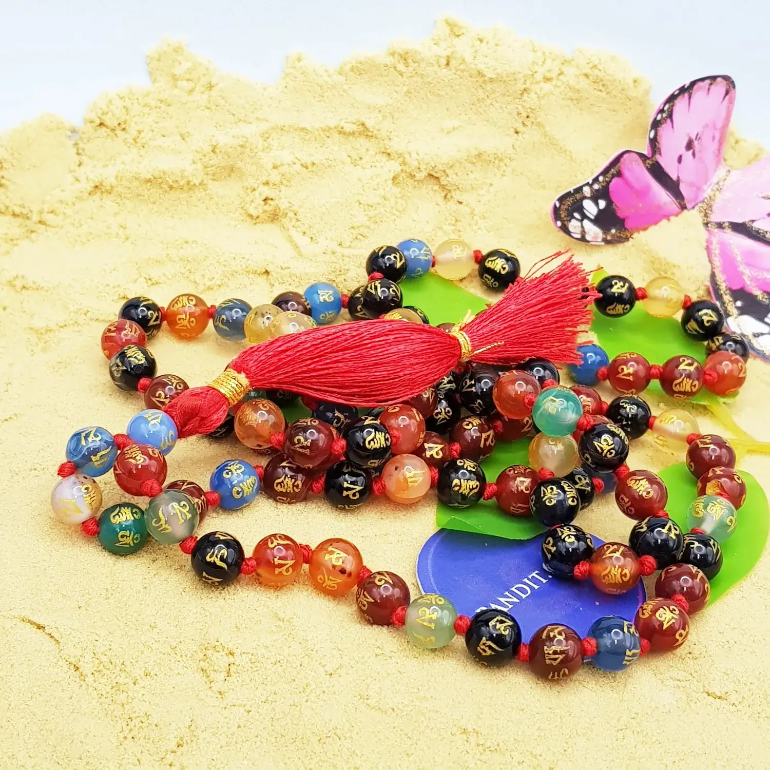 Multi Onyx Om Mani Padme Hum Mala - To Bless with Opulence - Image 2