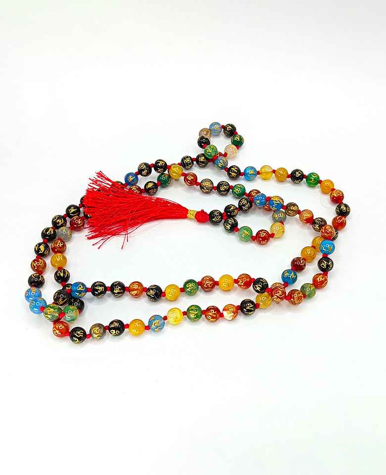Multi Onyx Om Mani Padme Hum Mala - To Bless with Opulence - Image 5