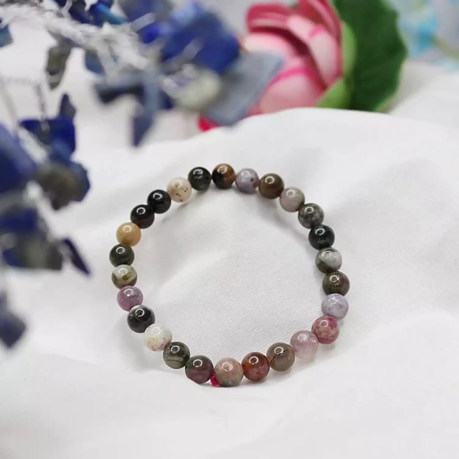 Multi Tourmaline Bracelet - For Good Communication and Wealth
