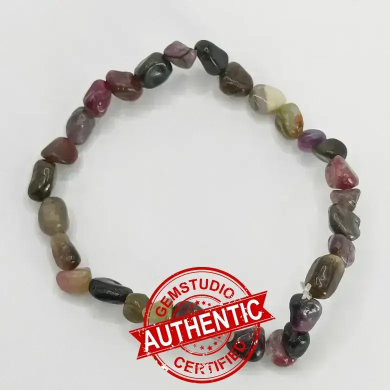 Multi Tourmaline Tumble Bracelet - For Improvement in Life - Image 5