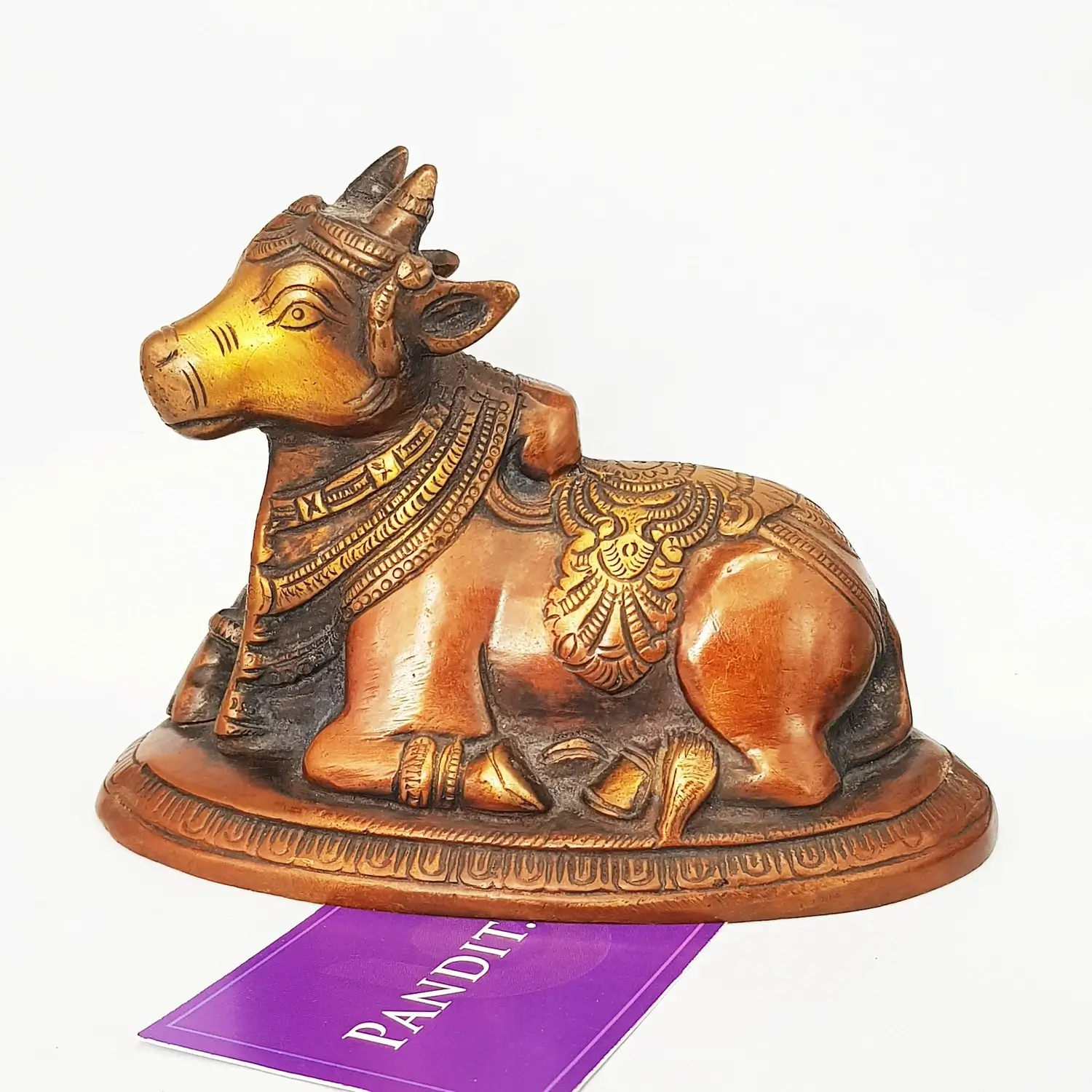Nandi Bull Brass Idol - Image 3