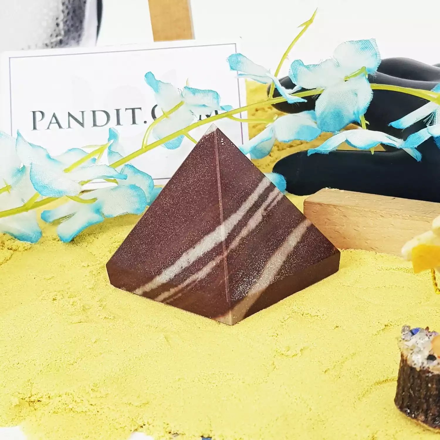 Narmada Shiva Lingam Crystal Pyramid - Image 2