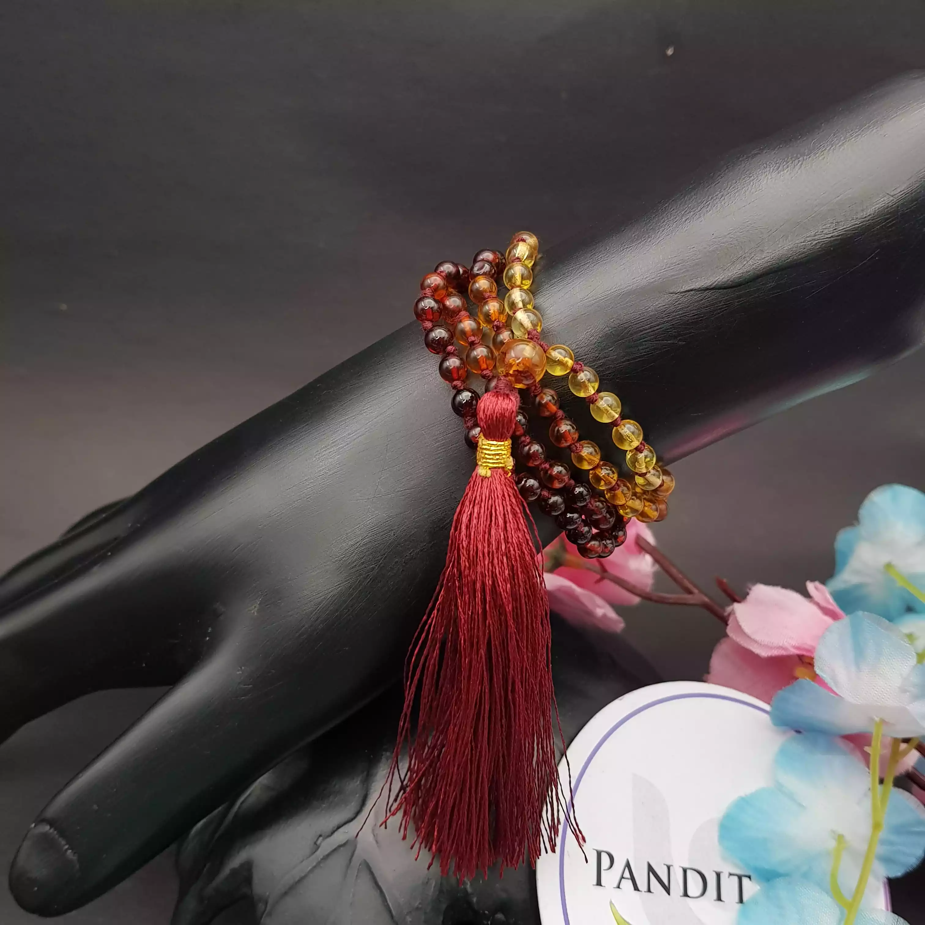 Natural Amber Mala - Image 3