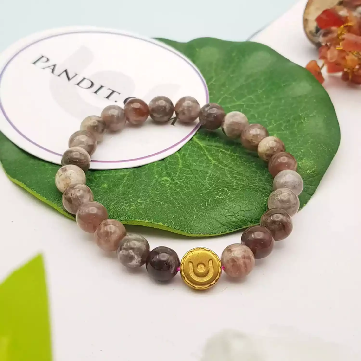 Natural Sunstone Bracelet - For Higher Consciousness - Image 2