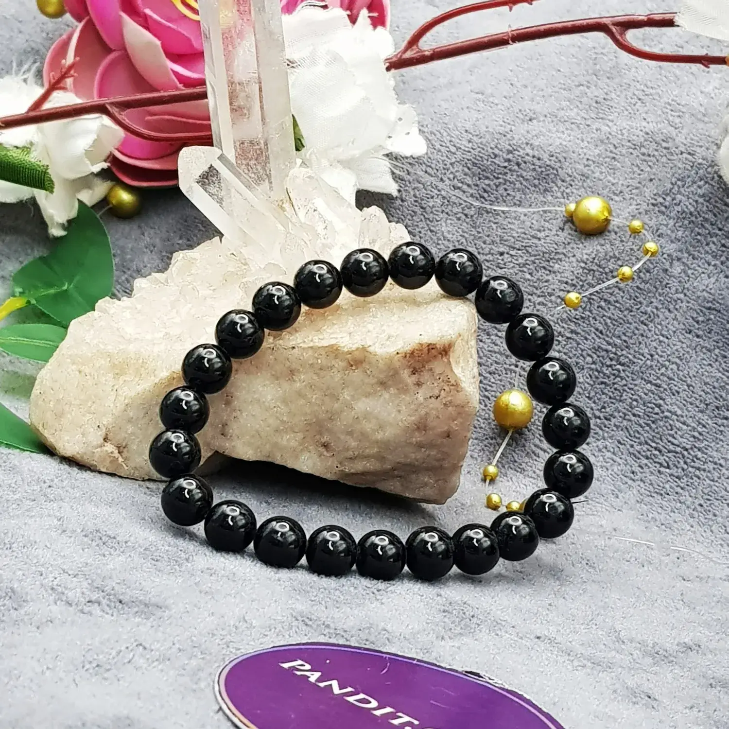 Black Tourmaline Bracelet - To Protect from Tantrik Attacks