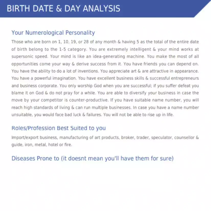Numerology Report Gold Plan - By Rahul Kaushl - Image 4