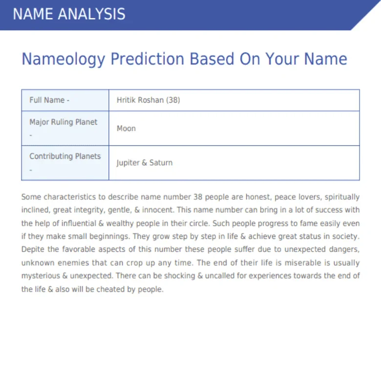 Numerology Name Suggestion Report - Platinum Plan - Image 5