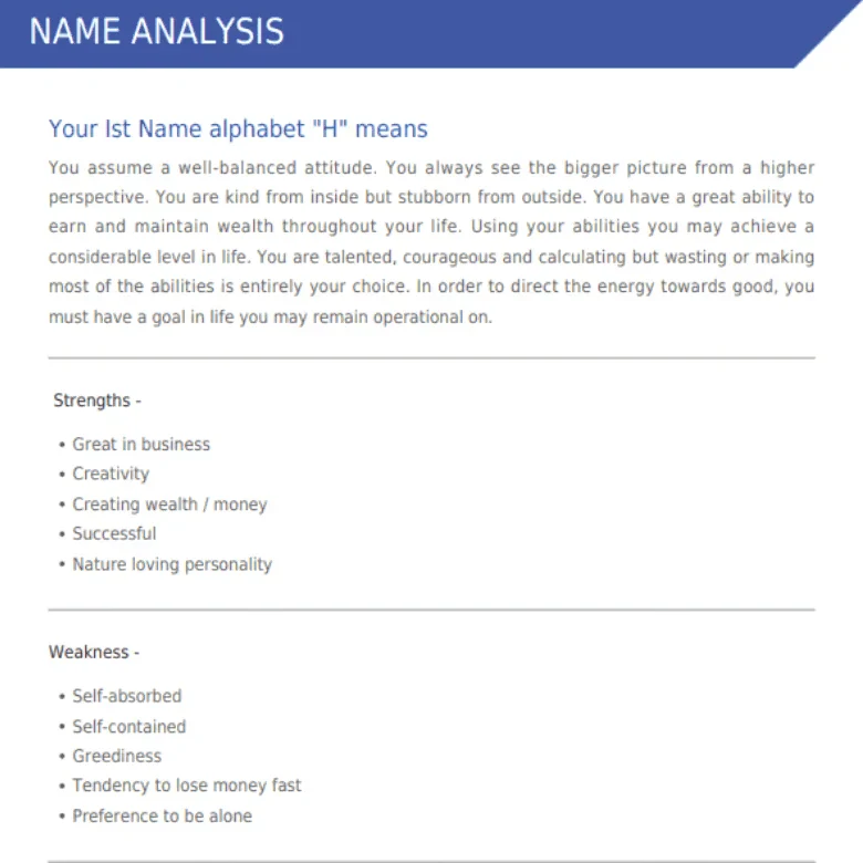 Numerology Name Suggestion Report - Platinum Plan - Image 7