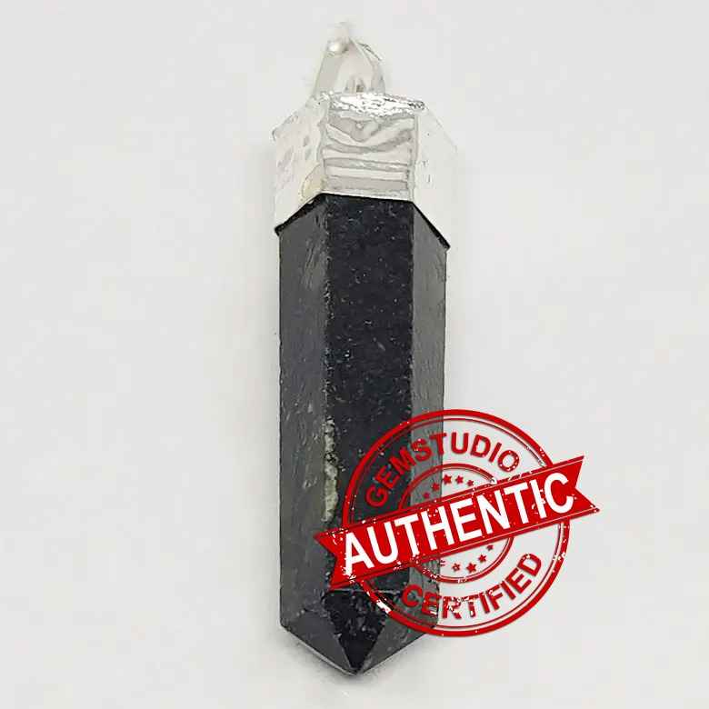 Nuummite Cap Pencil Pendant - Image 5