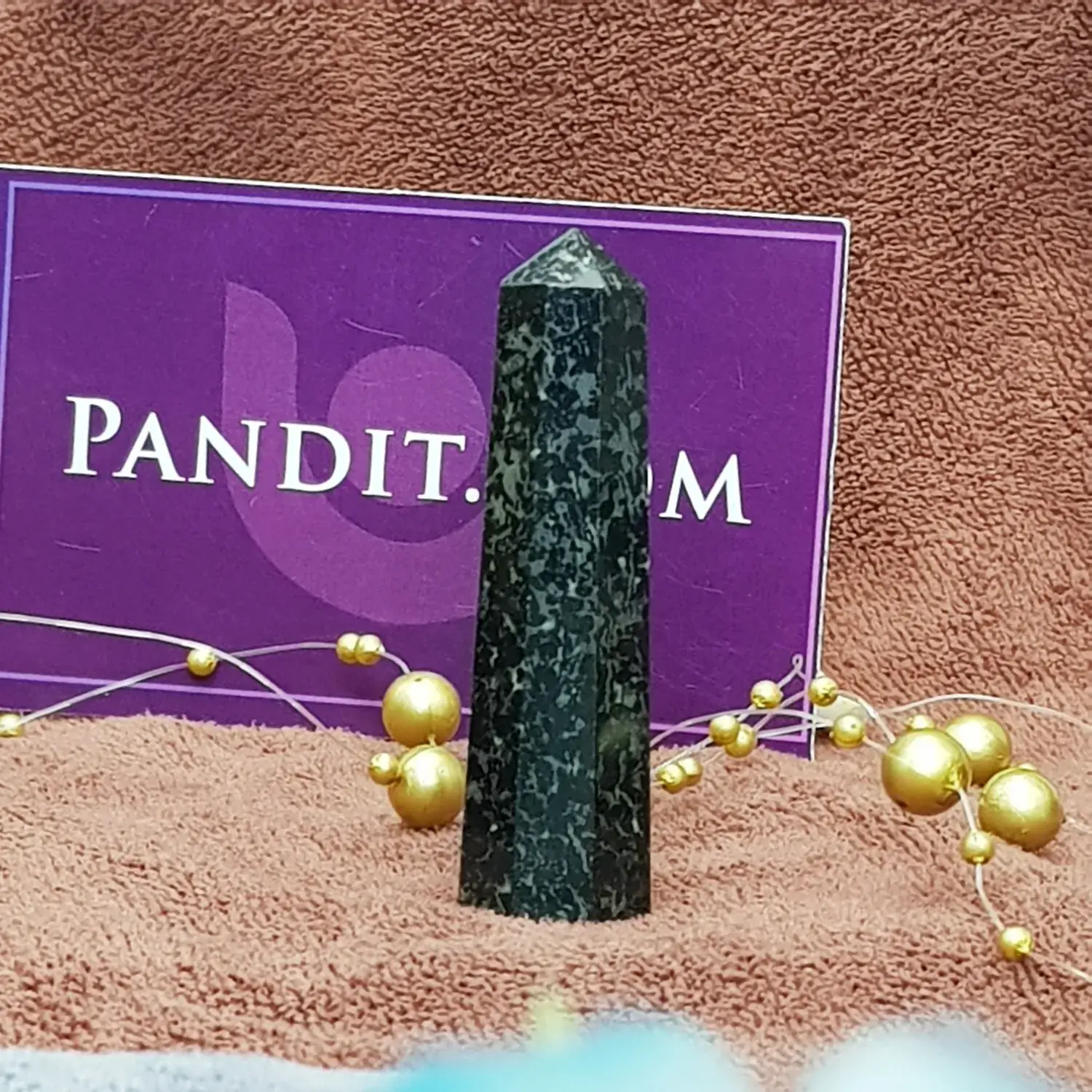Nuummite Pencil Tower Point - Image 2