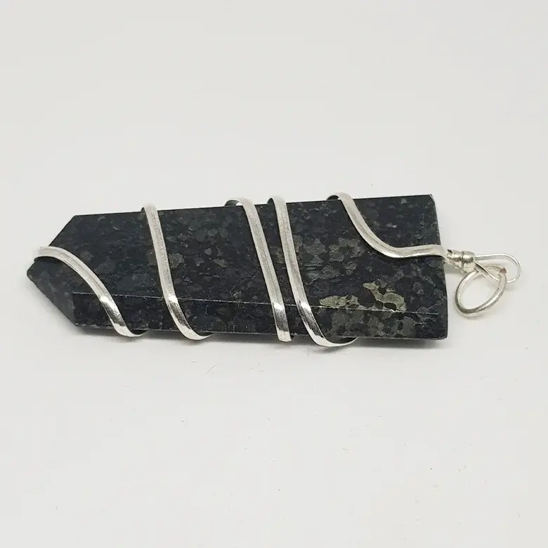Nuummite Spiral Pencil Pendant - Image 6