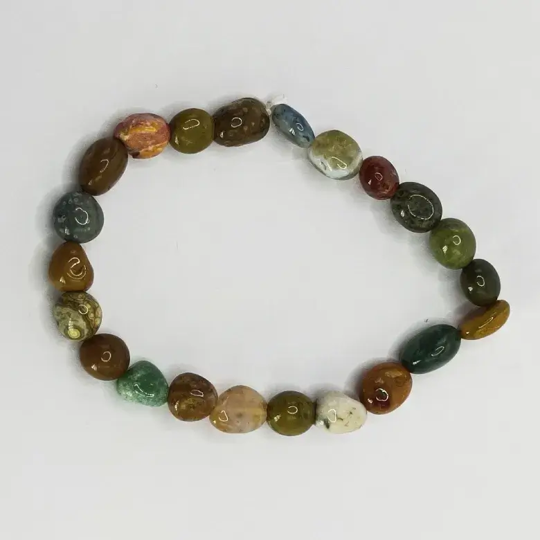 Ocean Jasper Tumble Bracelet - To Stabilize Emotions & Add Joy - Image 3