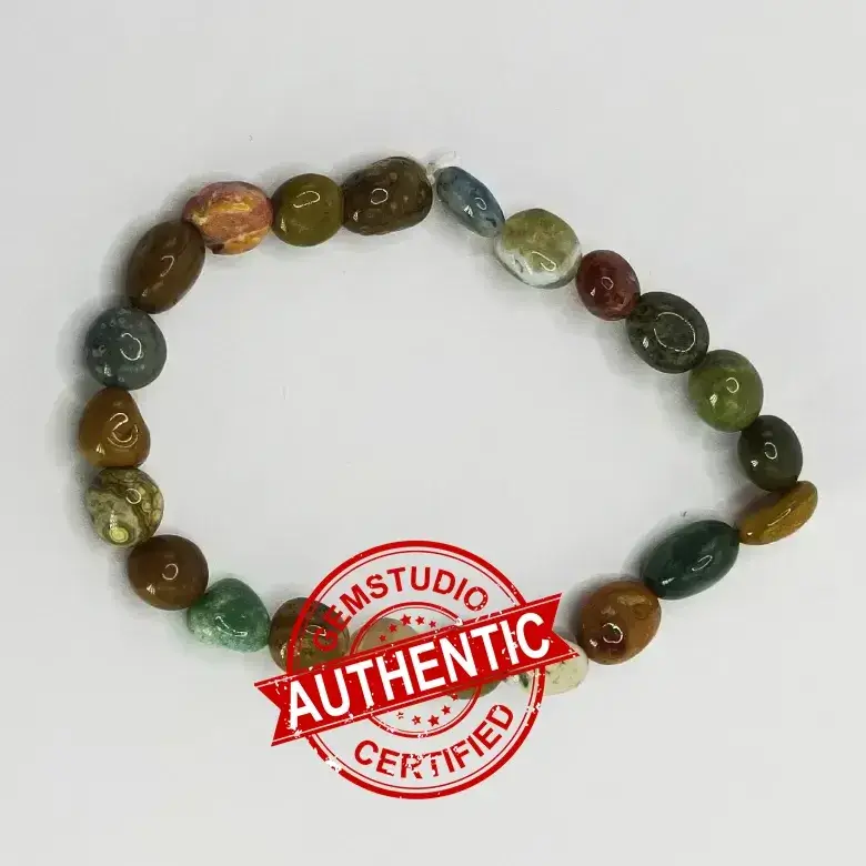 Ocean Jasper Tumble Bracelet - To Stabilize Emotions & Add Joy - Image 4