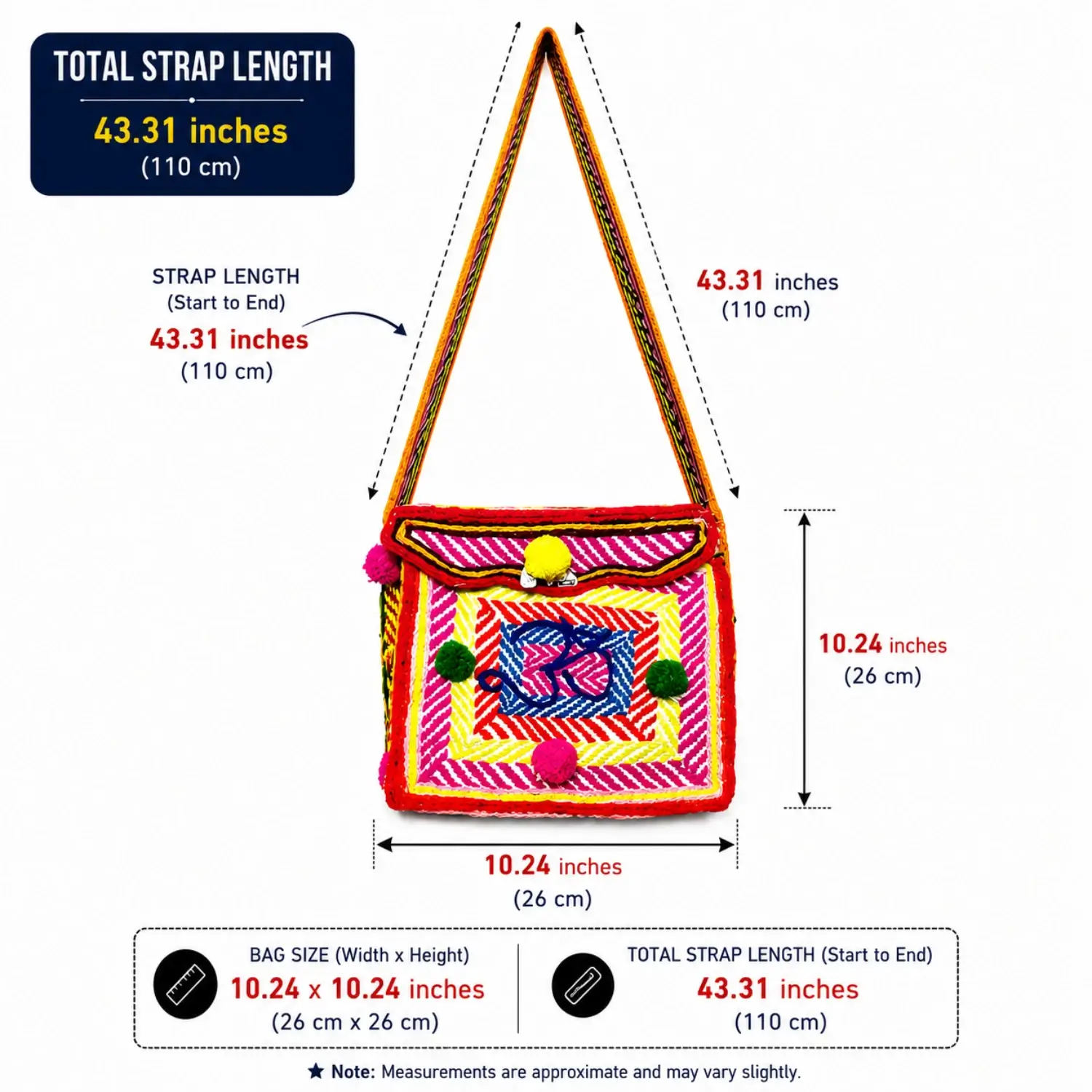 Om Symbol Shoulder Bag - Image 4