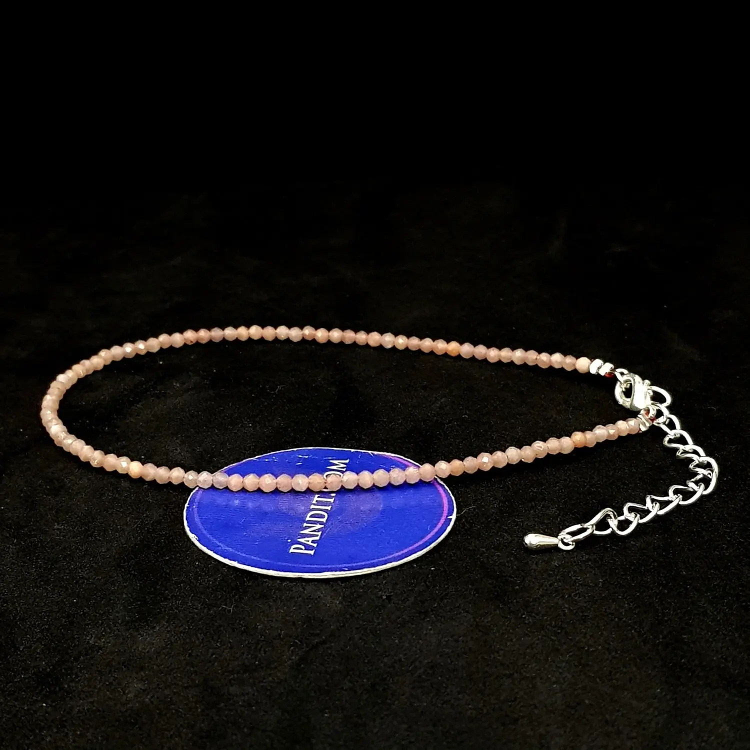 Peach Moonstone Anklet - Image 2