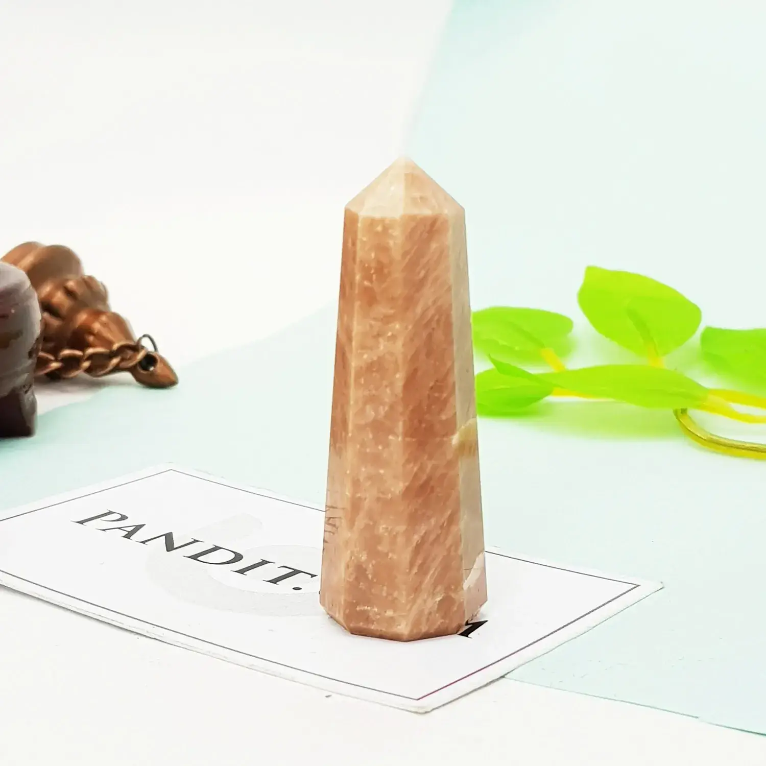 Peach Moonstone Pencil Tower Point - Image 3