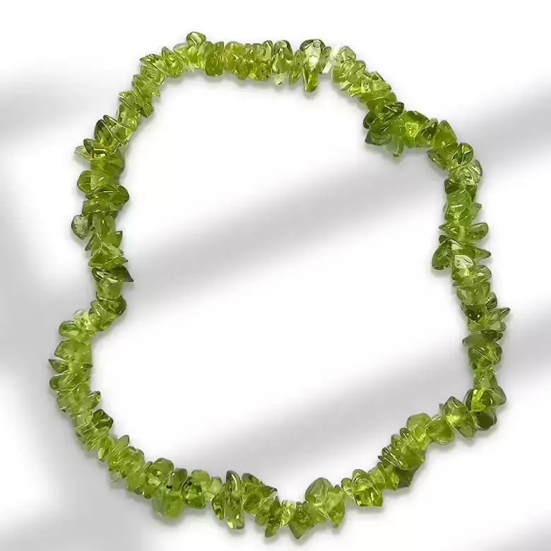 Peridot Chip Bracelet - For Abundance and Emotional Healing - Image 4