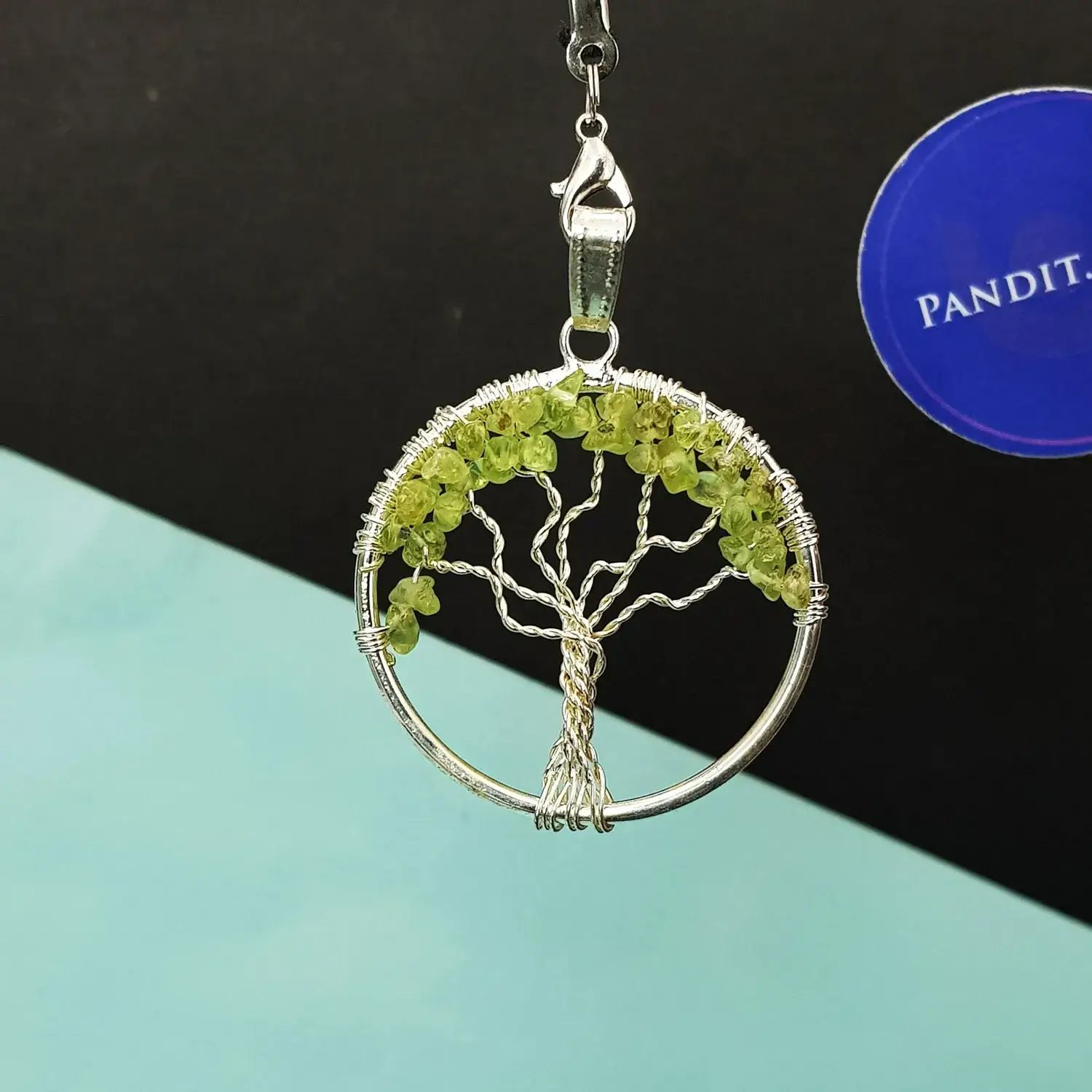 Peridot Tree of Life Pendant - Image 3