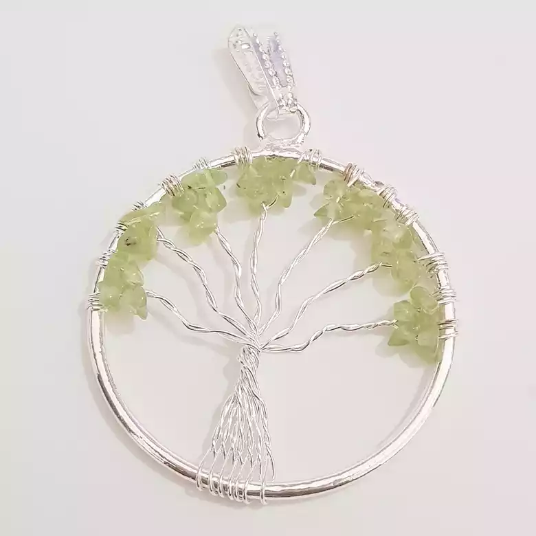 Peridot Tree of Life Pendant - Image 4