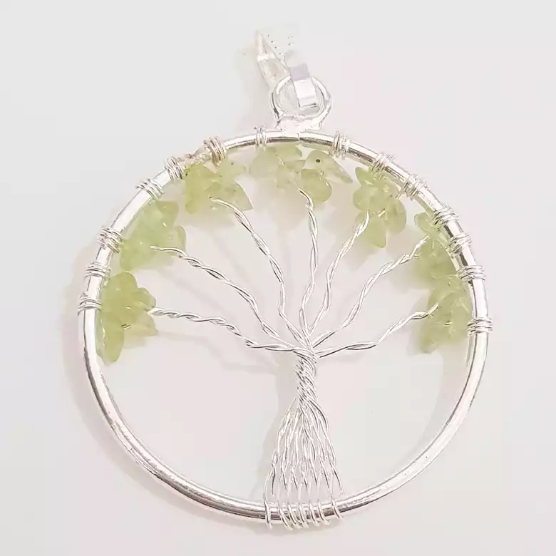 Peridot Tree of Life Pendant - Image 6