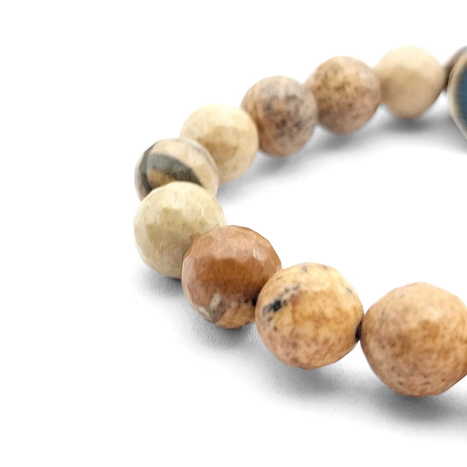 Picture Jasper Diamond Cut Bracelet - To Leave Bad Habits - Image 5