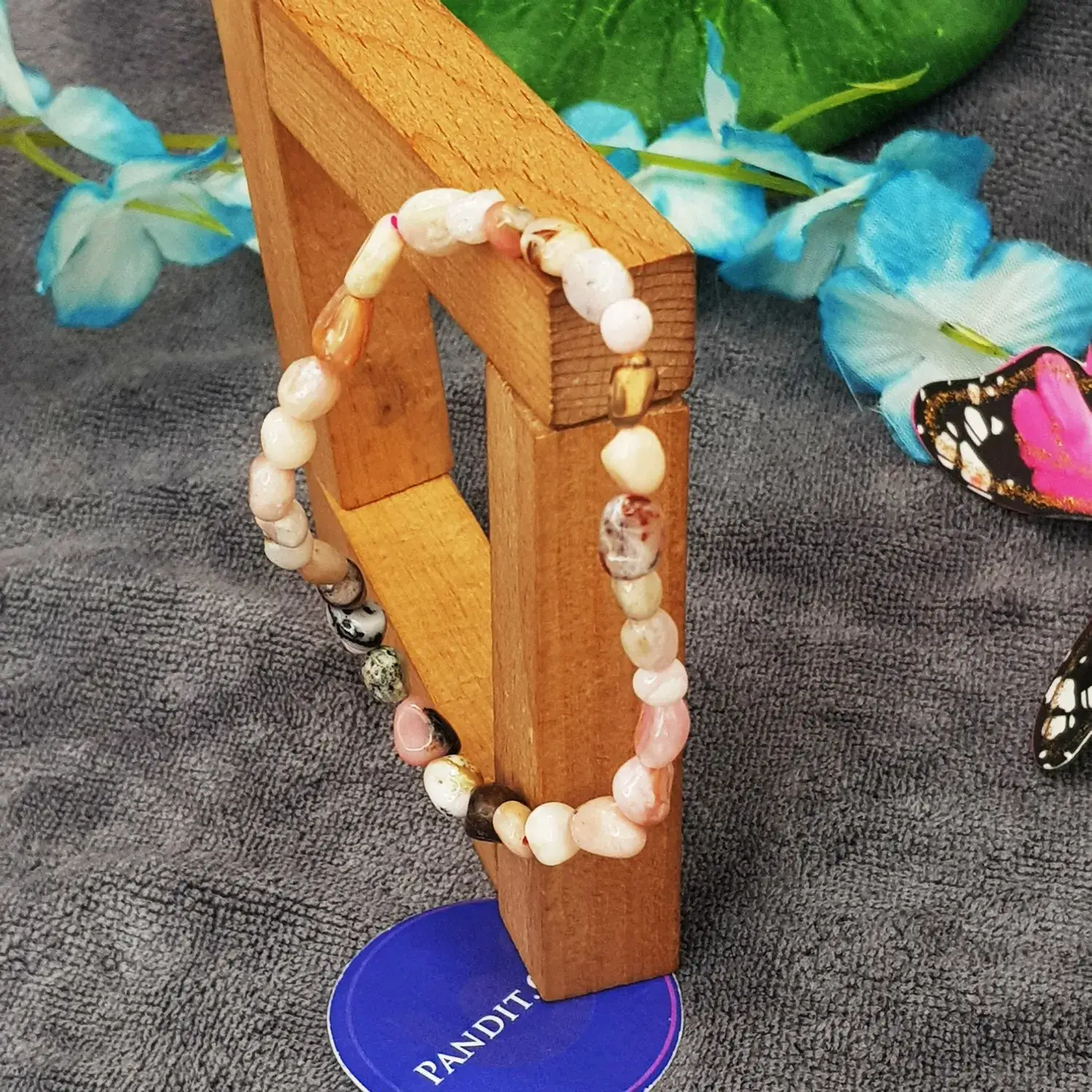 Pink Opal Tumble Bracelet - For Love and Abundance - Image 3