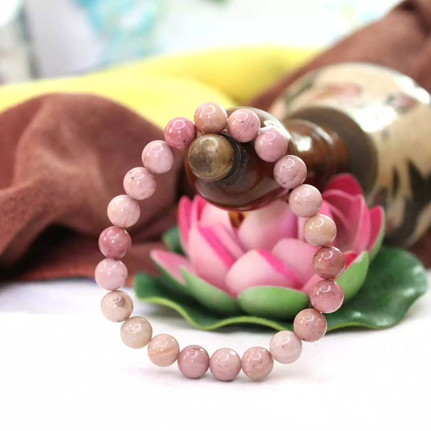 Pink Rhodonite Bracelet - To Boosts Immunity and Career Growth - Image 4