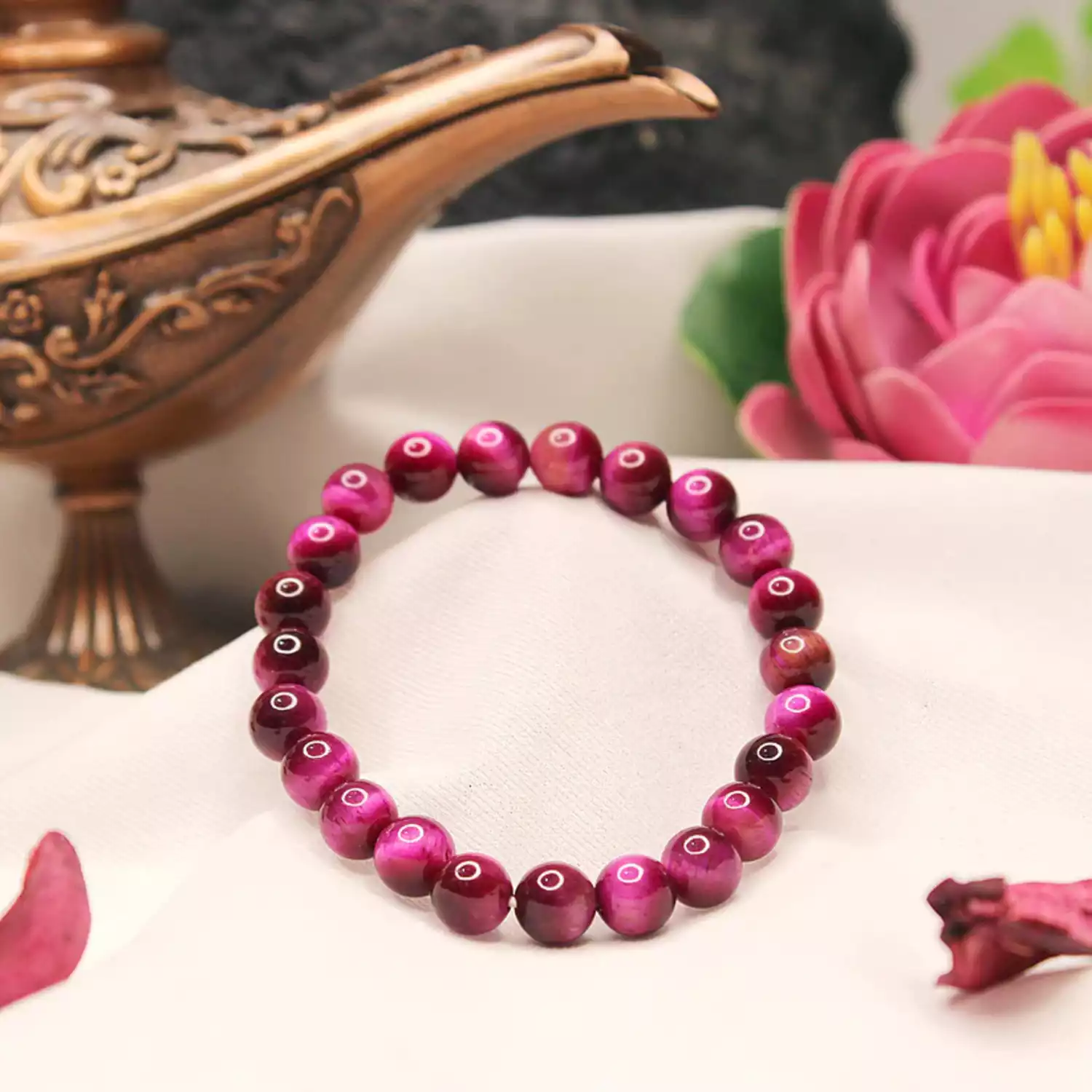 Pink Star Tiger Bracelet - To Boost Confidence & Courage - Image 5