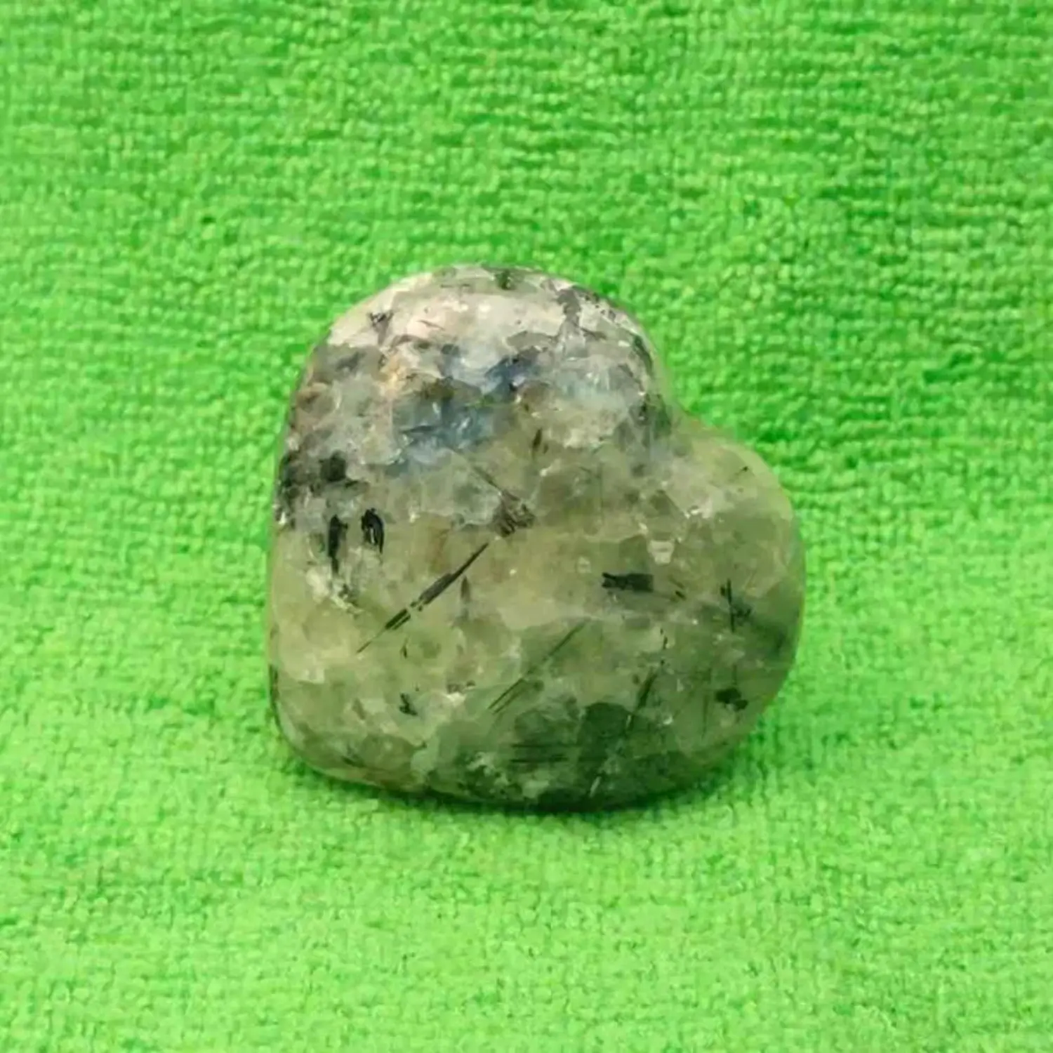 Prehnite Healing Crystal Heart Stone - For Spiritual Success - Image 3