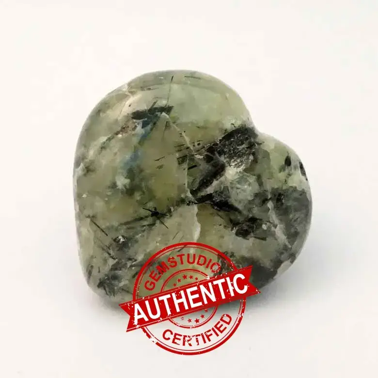 Prehnite Healing Crystal Heart Stone - For Spiritual Success - Image 5