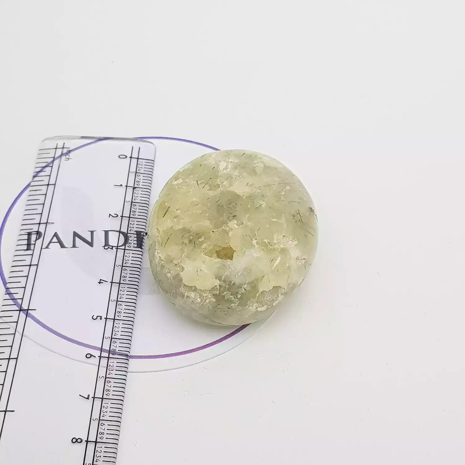 Prehnite Healing Crystal Palm Stone - Image 4