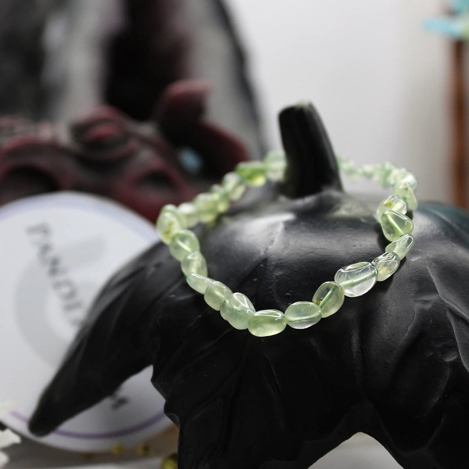 Prehnite Tumble Bracelet - To Relieve Anxiety and Pain